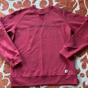 Carhartt for women M Brick Red crewneck sweatshirt.